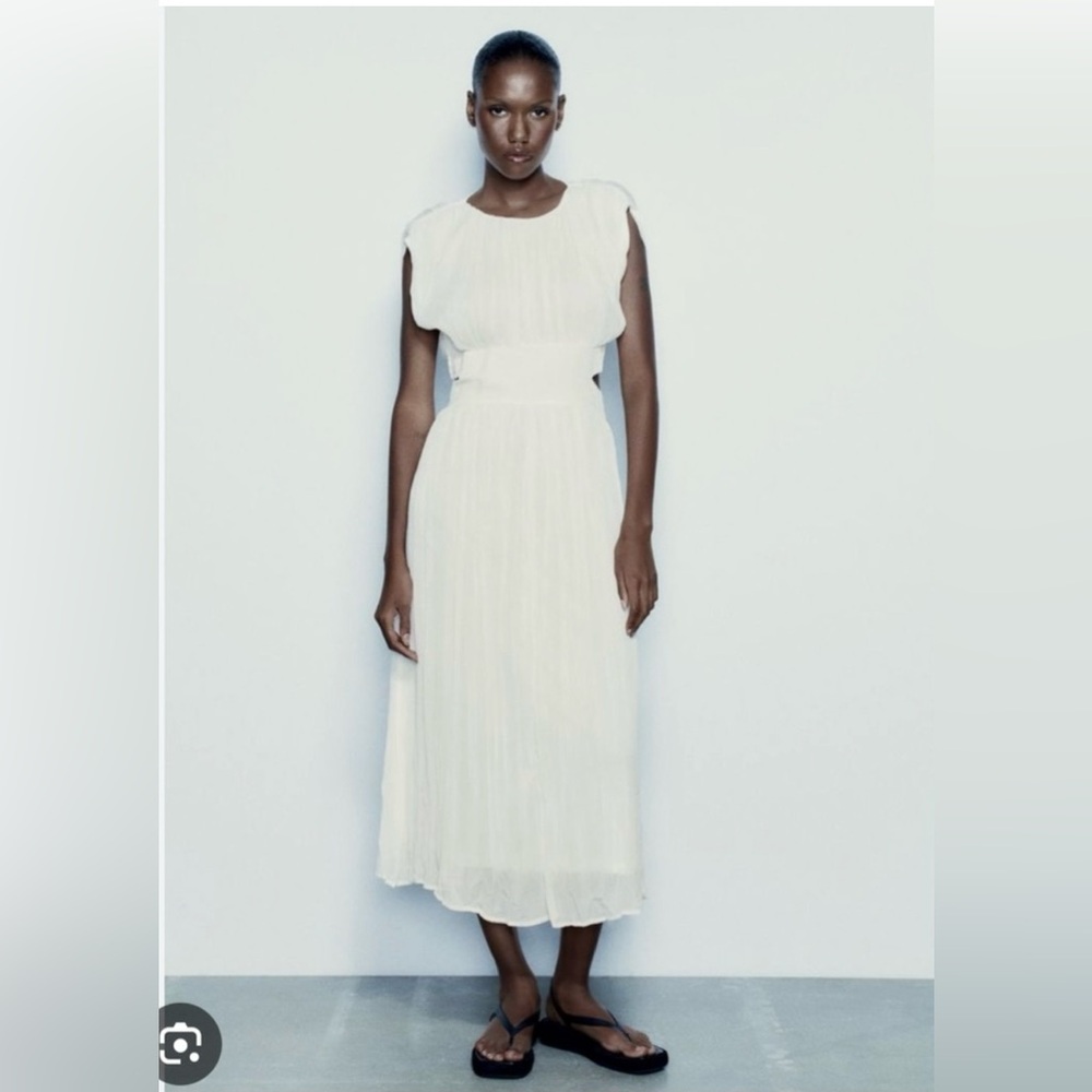 Zara Cut out Midi Dress
